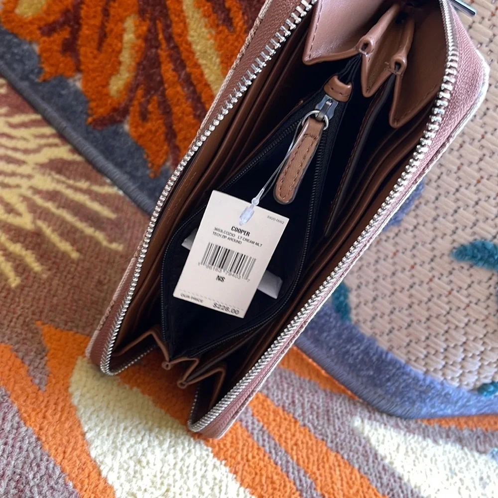 Michael Kors Men’s Women’s Cooper Tech Zip Around Continental Wallet NWT